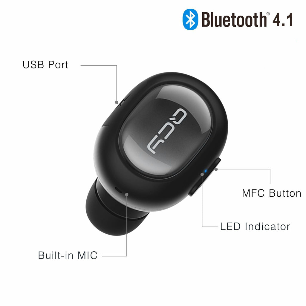 QCY Q26 Car Bluetooth Headset - Wireless Hands-Free Earpiece | SPAWN's