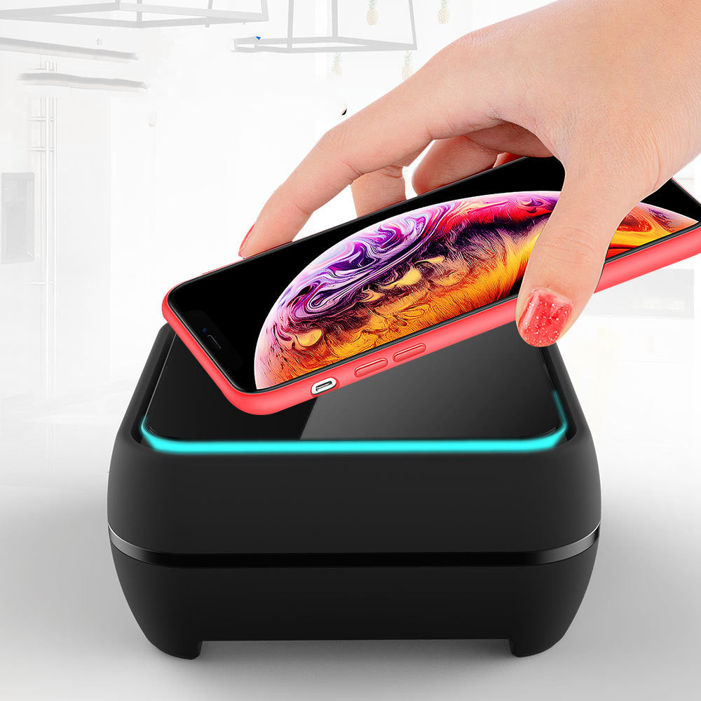 Wireless charging music box player Desktop Wireless charger bracket