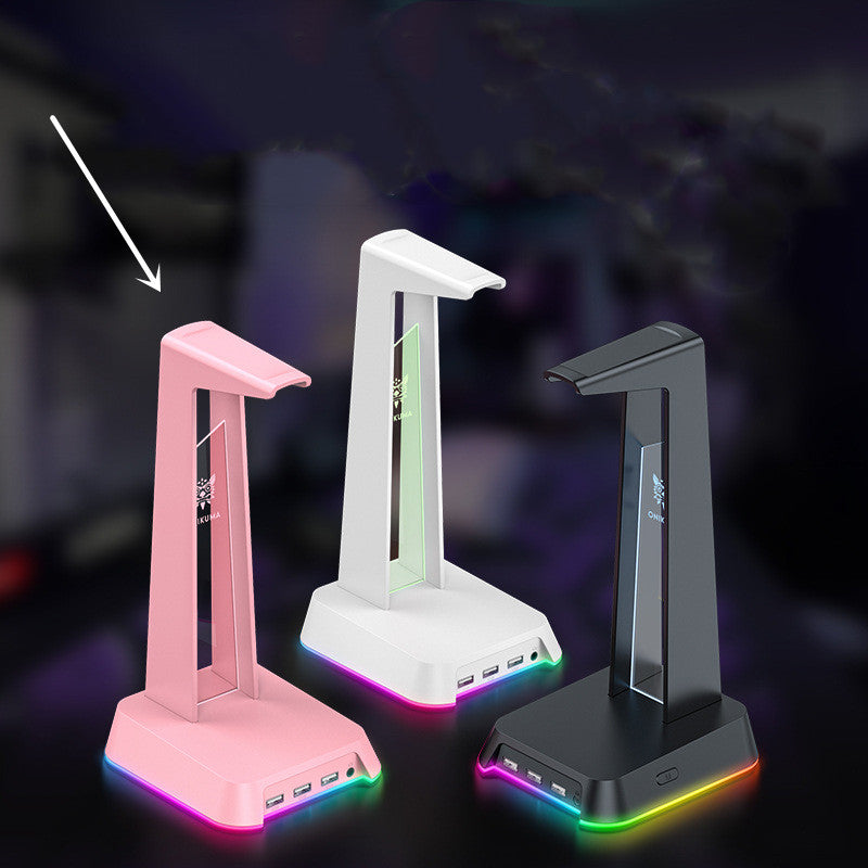 LED Headphone Stand - Illuminated Display Holder RGB Lighting | SPAWN's