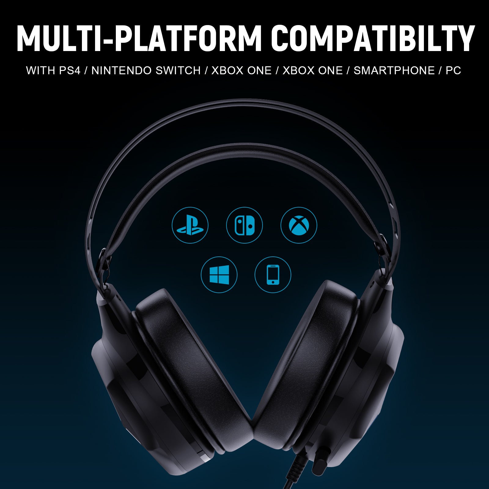 Multi-Platform Gaming Headphones - Wired Universal Headset | SPAWN's